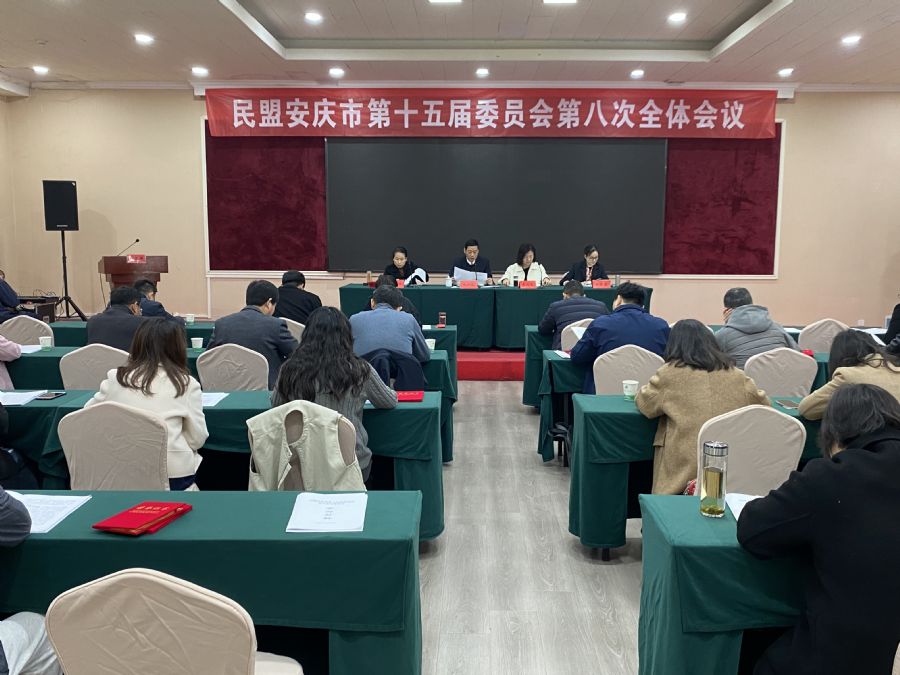 民盟安庆市委召开十五届委员会第八次全体会议